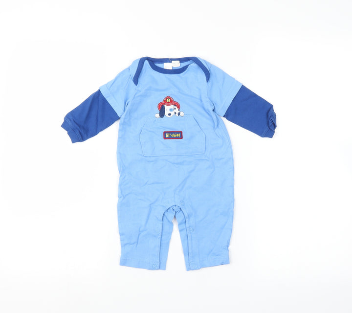 Little Wonders Baby Blue Babygrow One-Piece Size 3-6 Months
