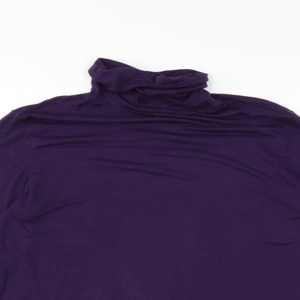 ESMARA Womens Purple   Basic T-Shirt Size L