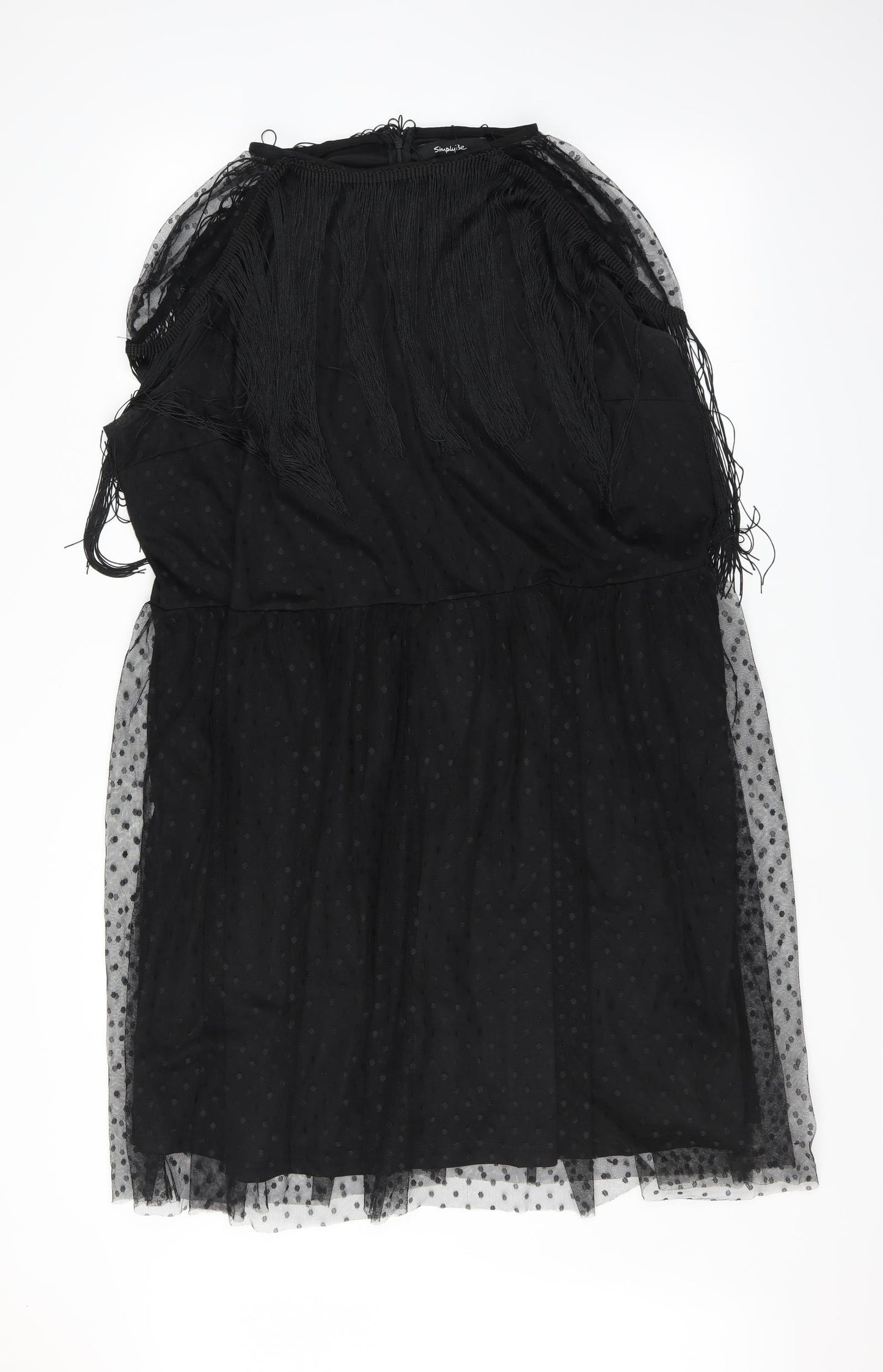 Simply Be Womens Black   A-Line  Size 28