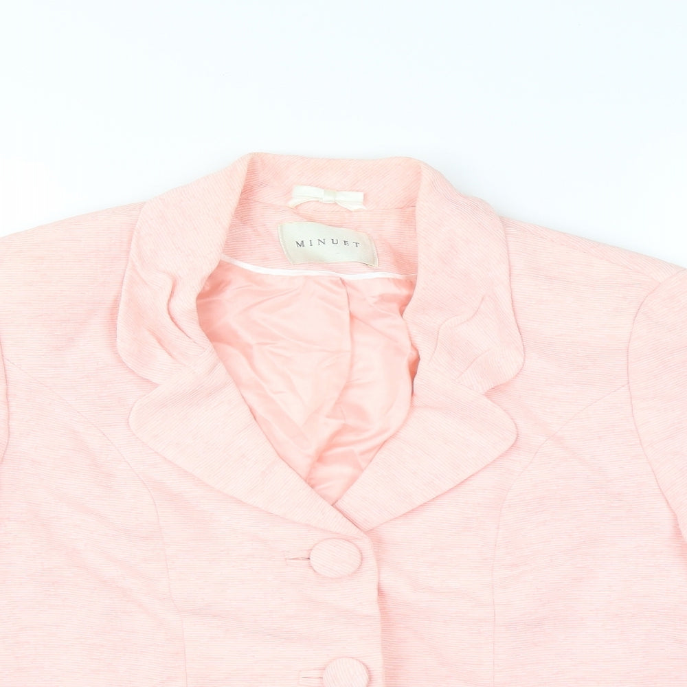 Minuet Womens Pink   Jacket  Size 12