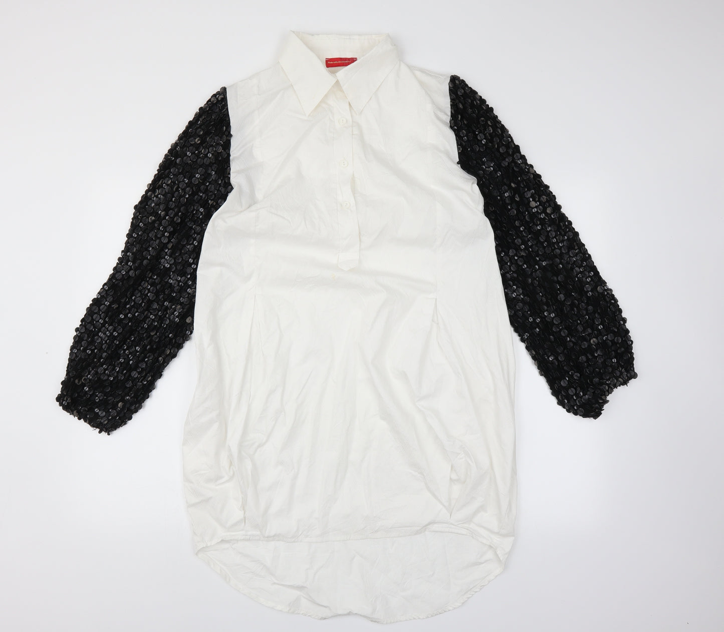 embroideries gallery Womens White   Basic Blouse Size L