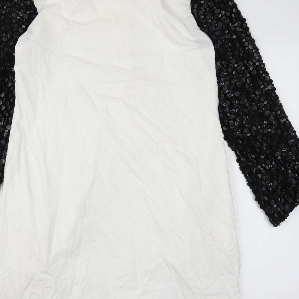 embroideries gallery Womens White   Basic Blouse Size L