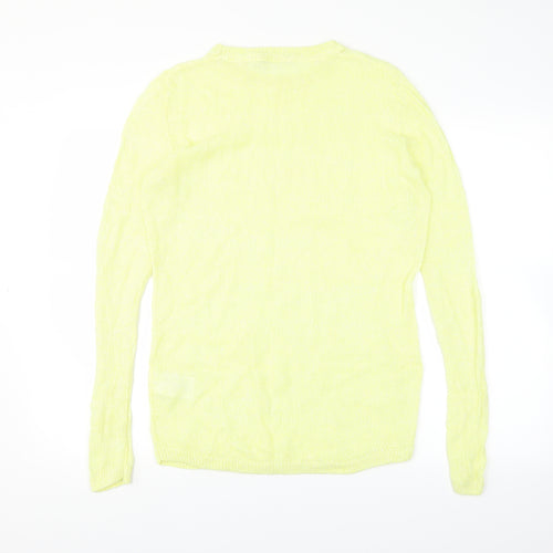 ESMARA Womens Yellow  Knit Pullover Jumper Size 14