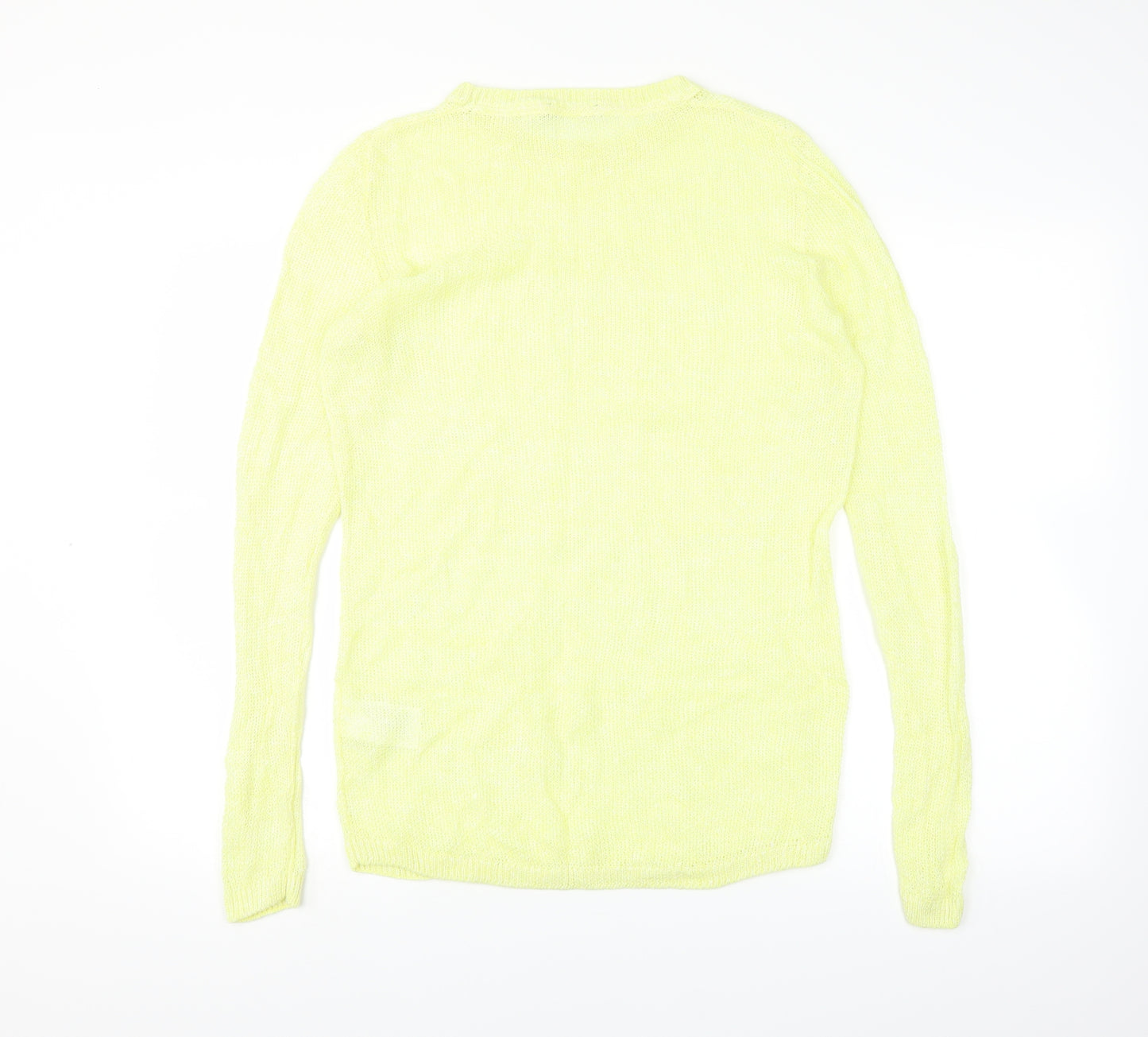 ESMARA Womens Yellow  Knit Pullover Jumper Size 14