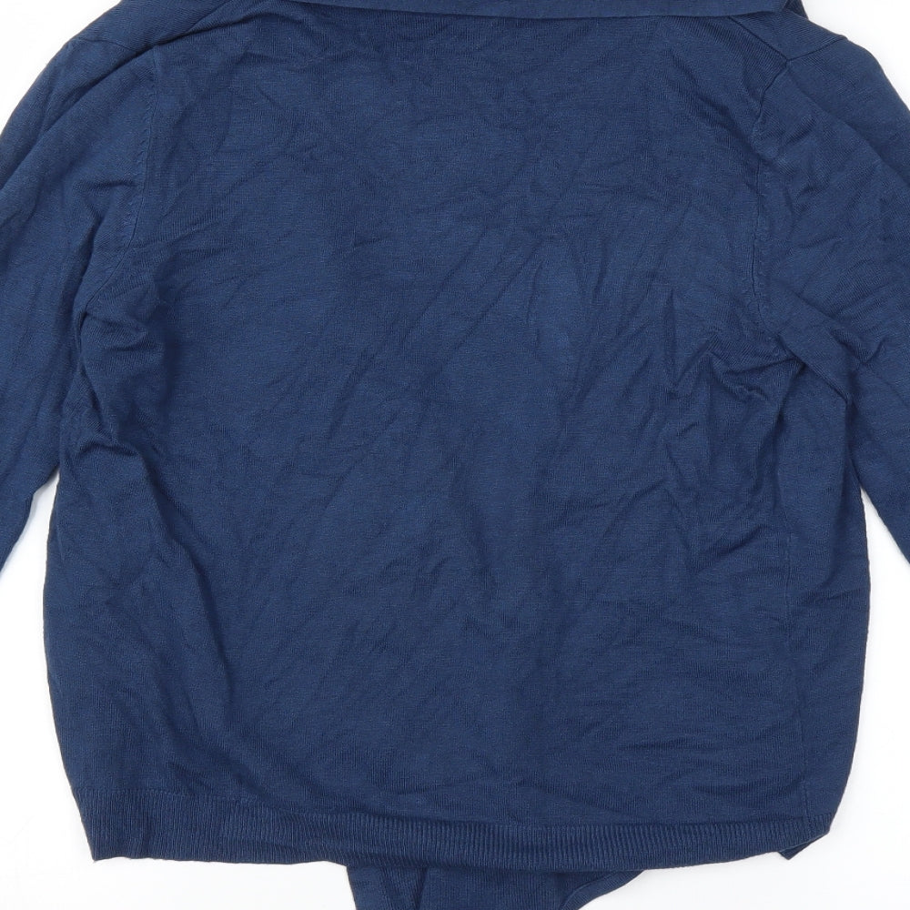 M&Co Womens Blue   Cardigan Jumper Size S