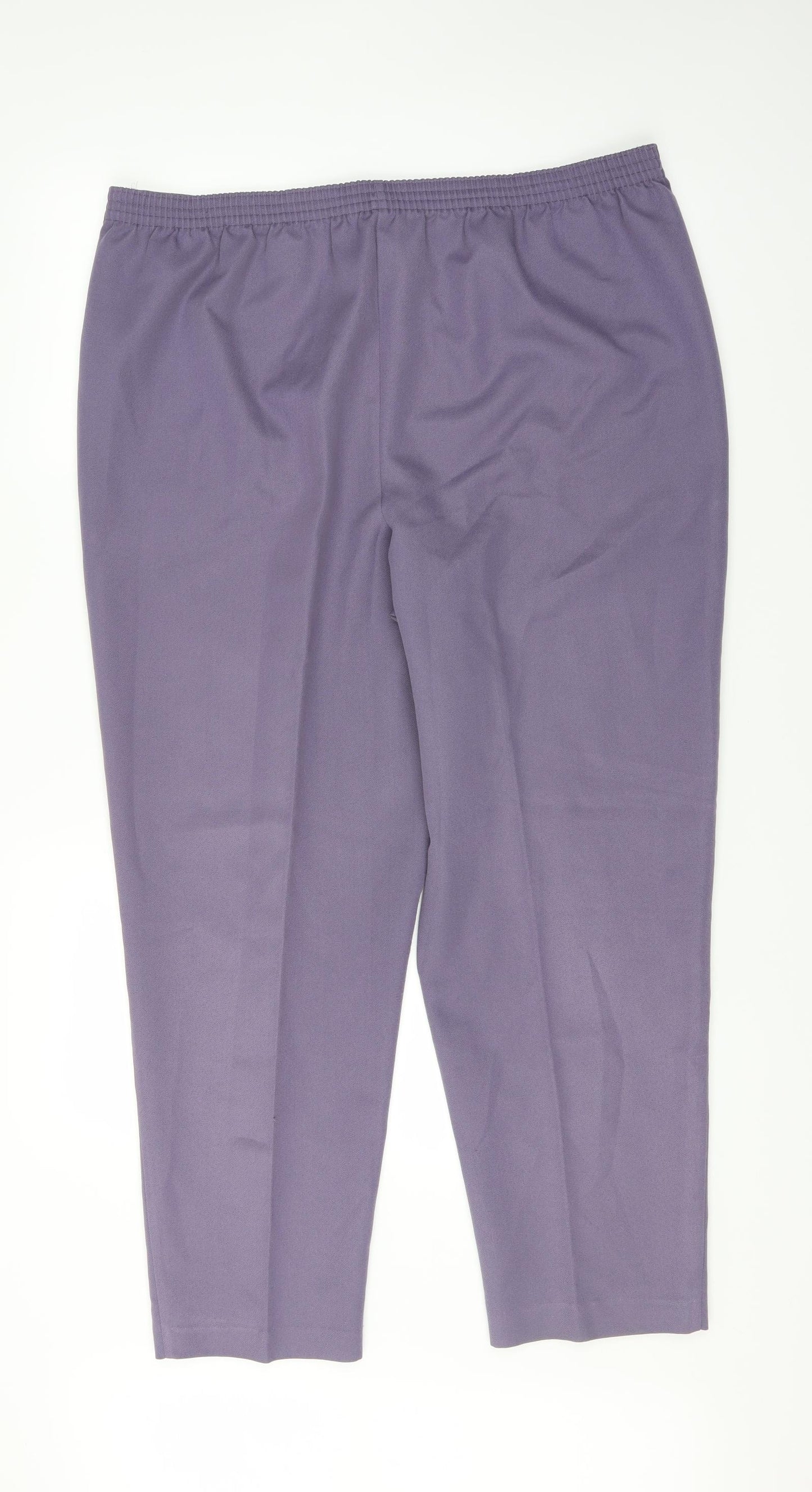 Preworn Womens Purple   Trousers  Size 18 L28 in