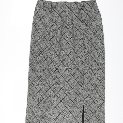 Preworn Womens Grey   A-Line Skirt Size 16