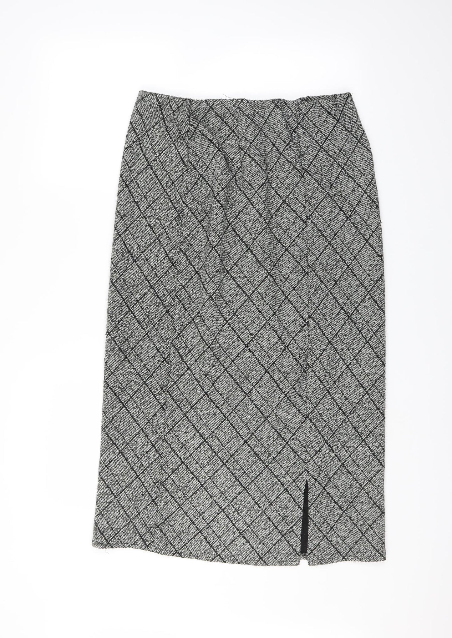 Preworn Womens Grey   A-Line Skirt Size 16