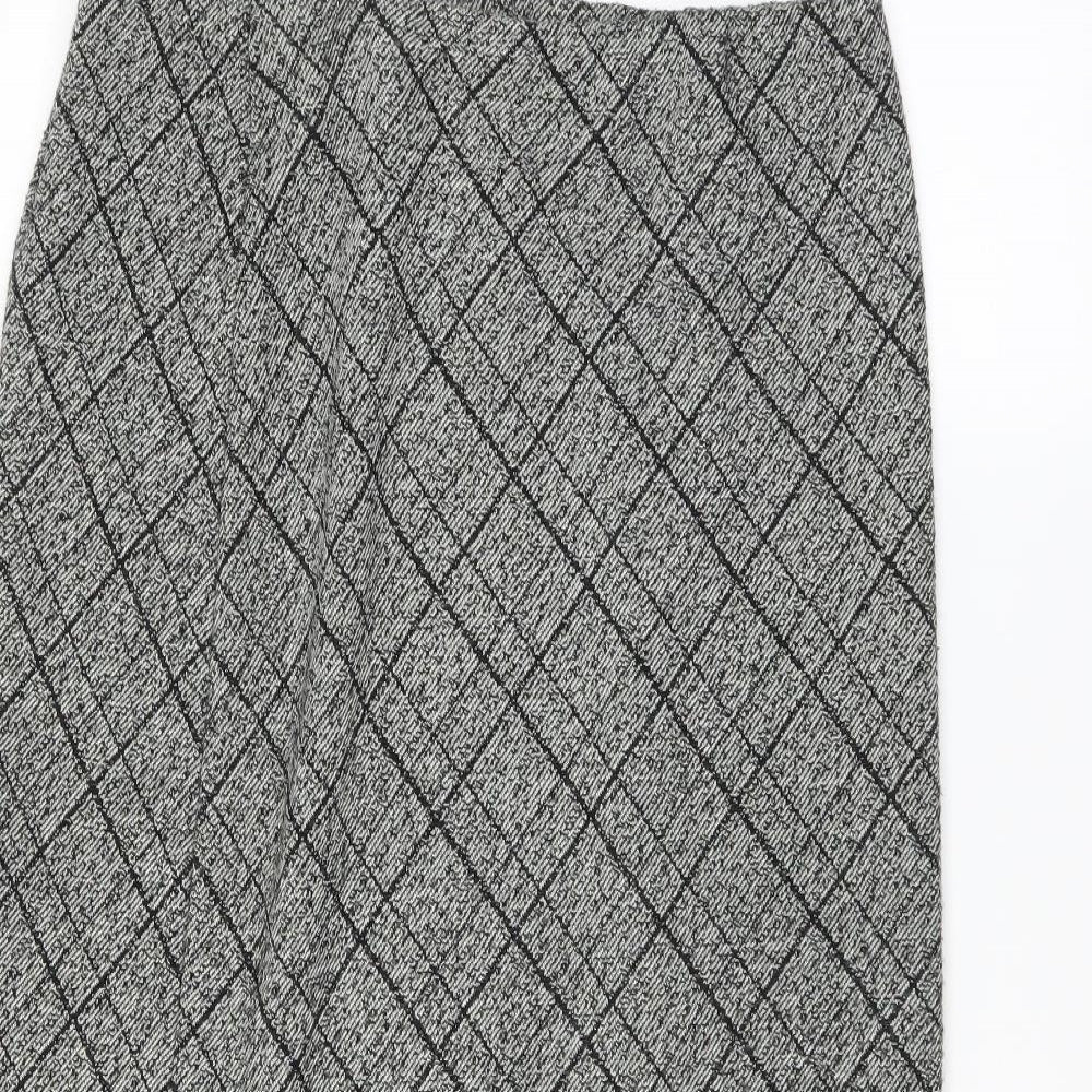 Preworn Womens Grey   A-Line Skirt Size 16