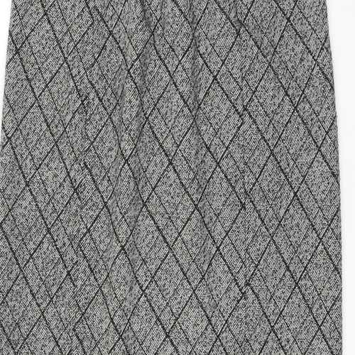 Preworn Womens Grey   A-Line Skirt Size 16