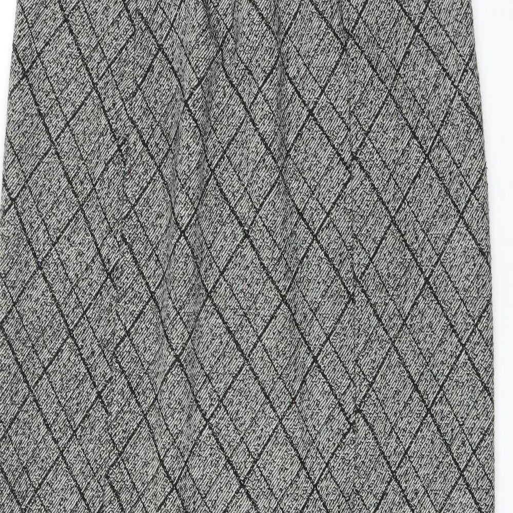 Preworn Womens Grey   A-Line Skirt Size 16