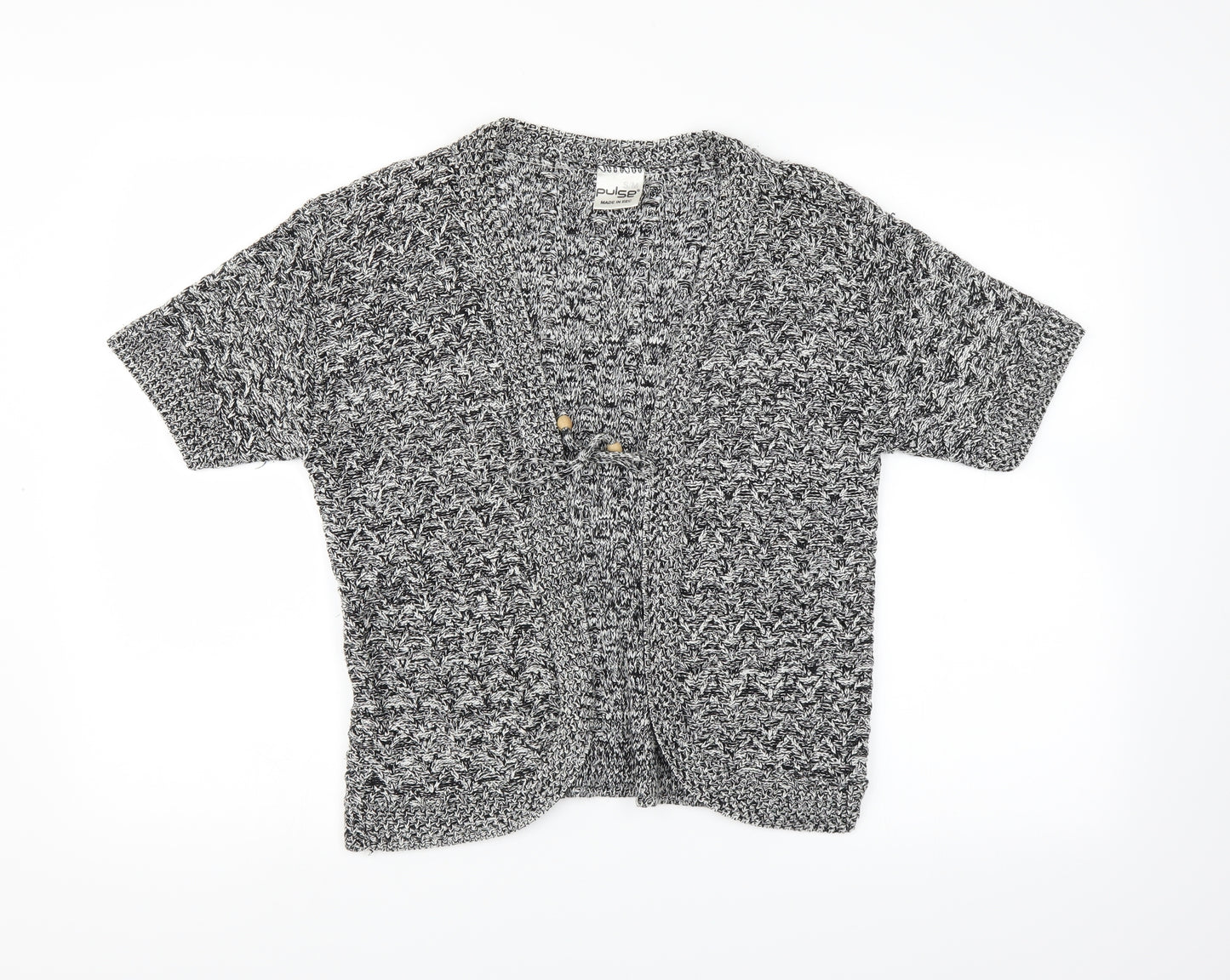 Pulse Womens Grey  Knit Cardigan Jumper Size S