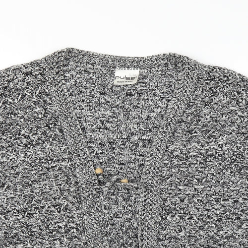Pulse Womens Grey  Knit Cardigan Jumper Size S