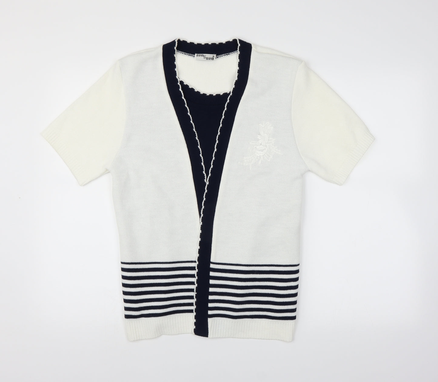 Hand to Hand  Womens White   Pullover Jumper Size M