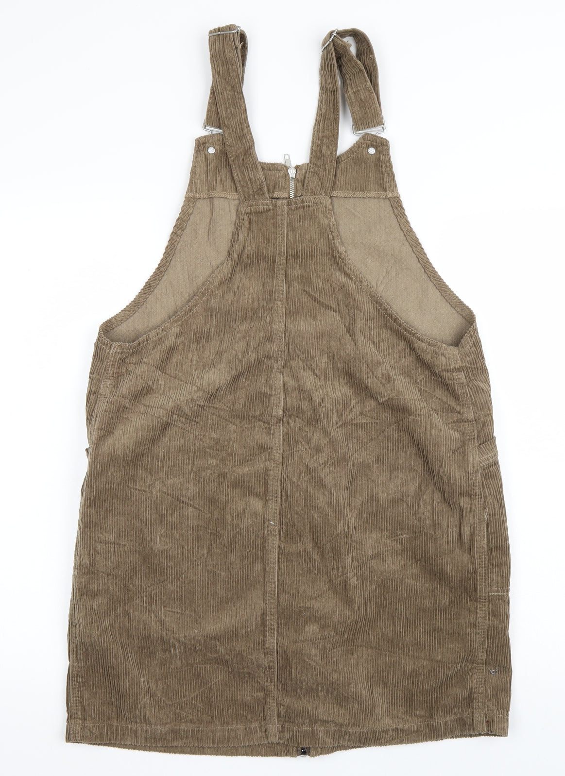 TU Womens Brown   Pinafore/Dungaree Dress  Size 12