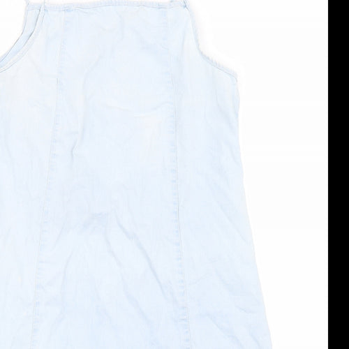 Xijilai Womens Blue   Tank Dress  Size L