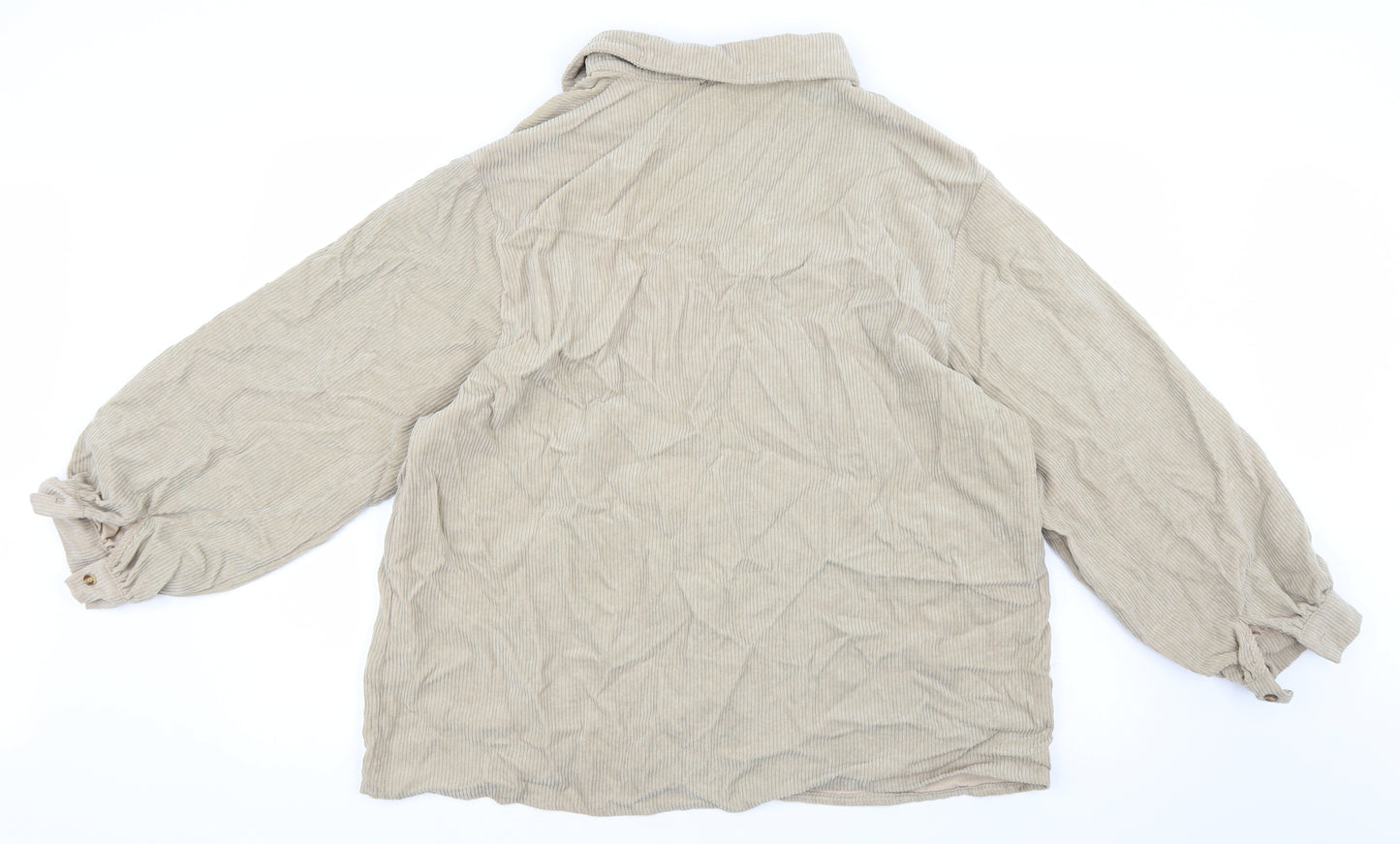 Nasty Gal Womens Beige  Corduroy Jacket  Size 14