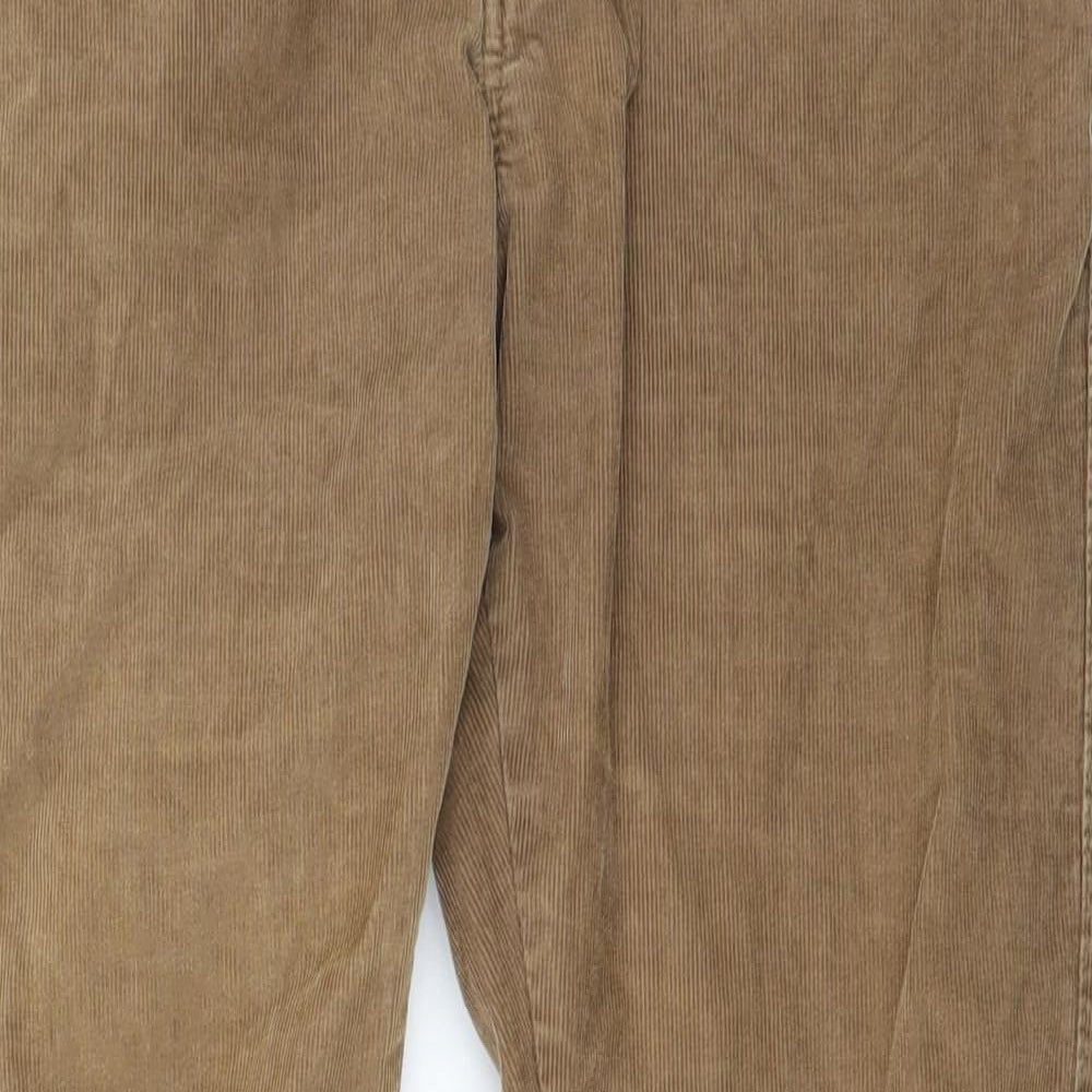 Denim & Co. Mens Brown  Corduroy Straight Jeans Size 30 in L32 in