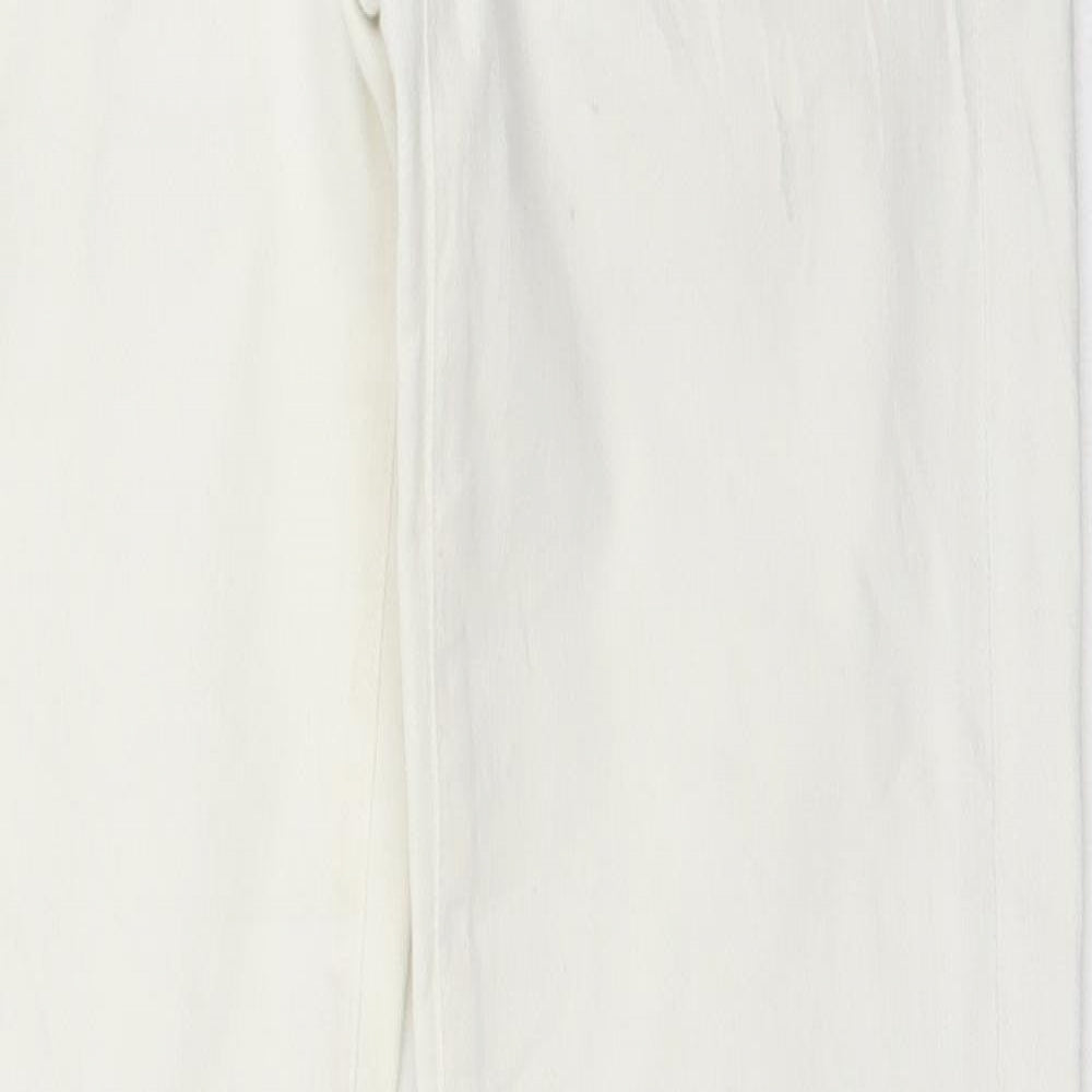 7 For All Mankind Womens White   Straight Jeans Size 28 in L31 in