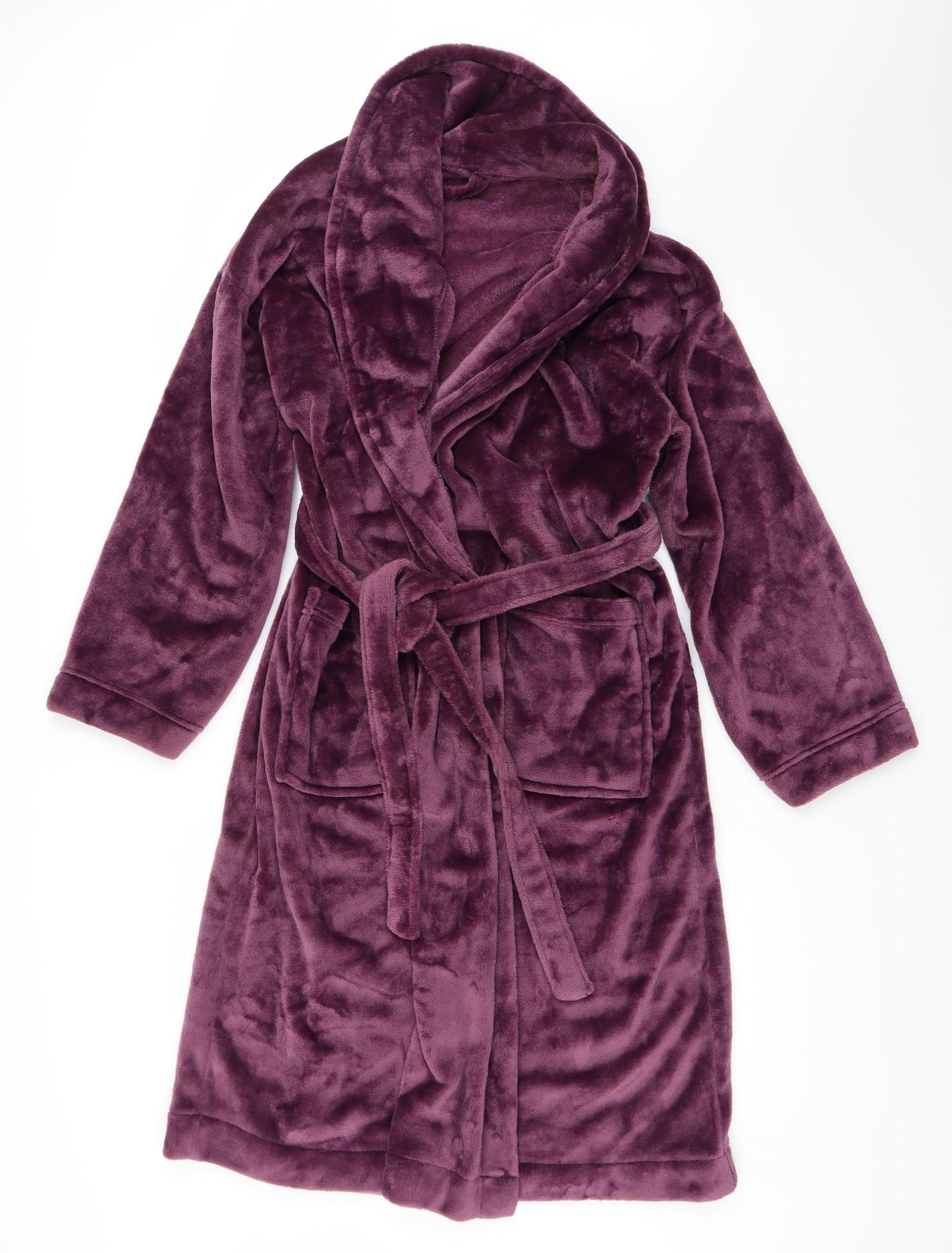 Marks and Spencer Womens Purple Solid   Gown Size 16  - Extra Soft