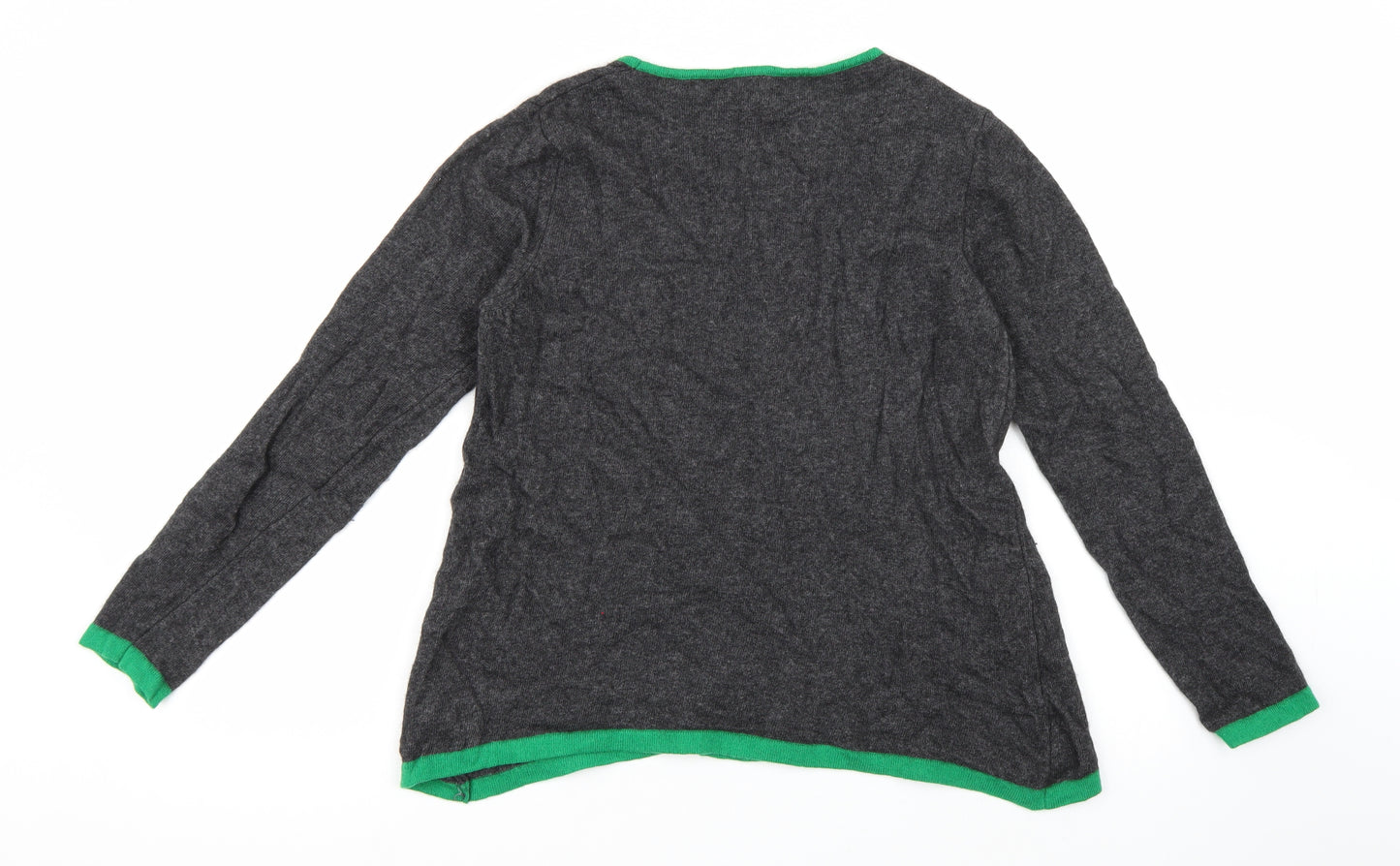 Benedetta.b Womens Grey   Pullover Jumper Size M  - Asymmetric Hem