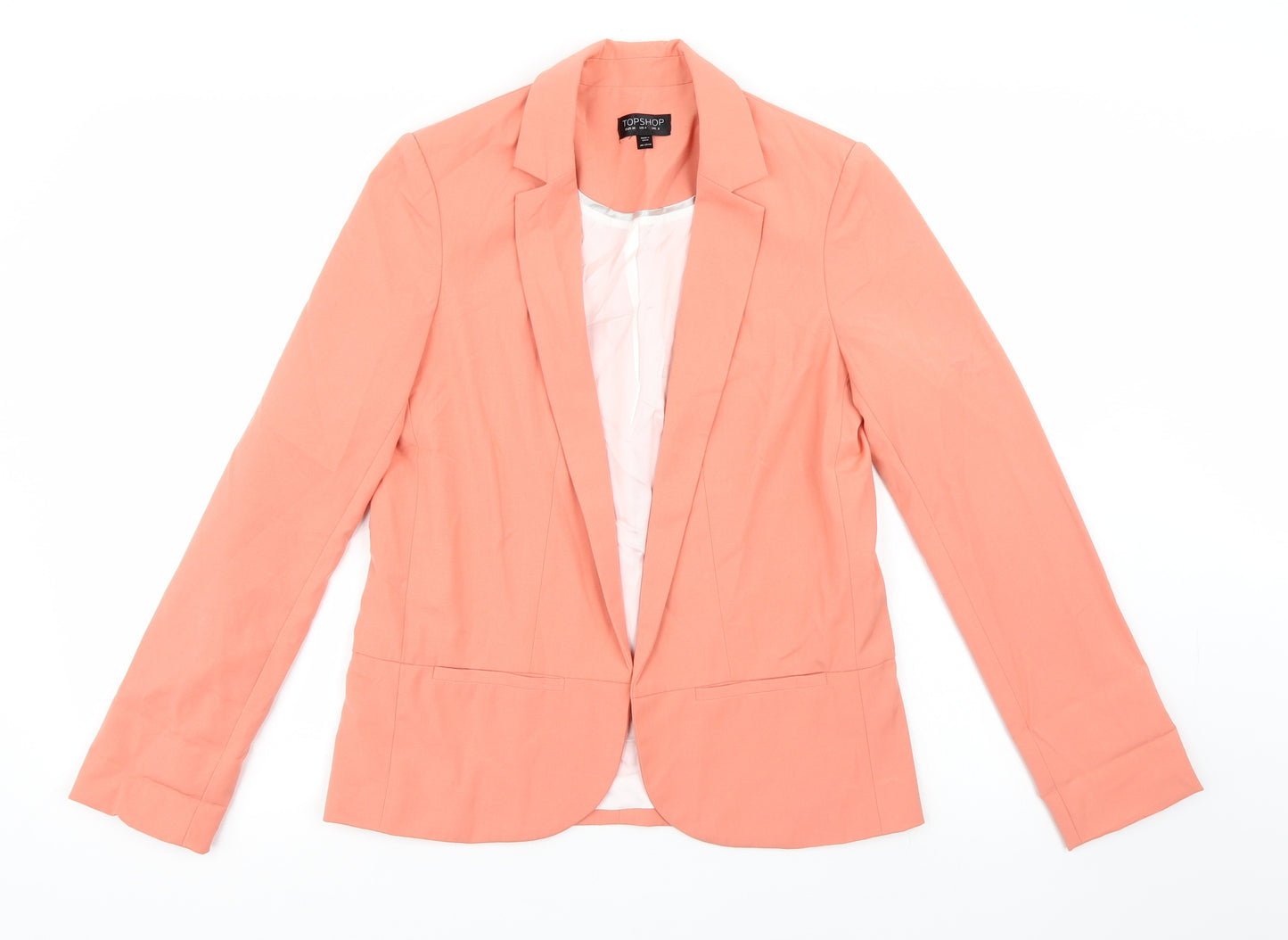 Topshop Womens Pink   Jacket Blazer Size 8
