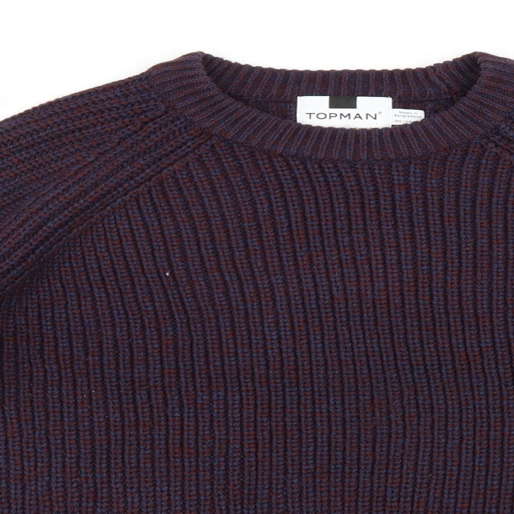 Topman Mens Blue   Pullover Jumper Size M