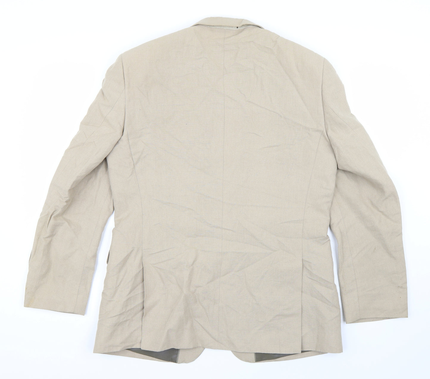 TU Mens Beige   Biker Jacket Size 38