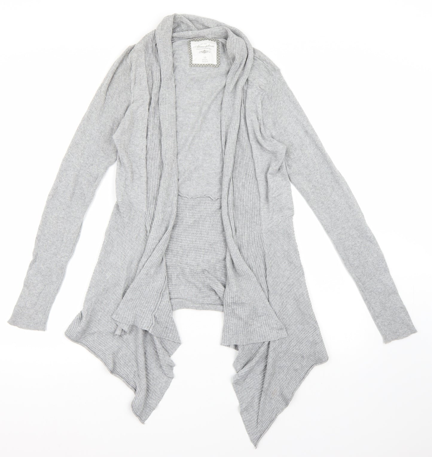 Primark Womens Grey   Cardigan Jumper Size 10