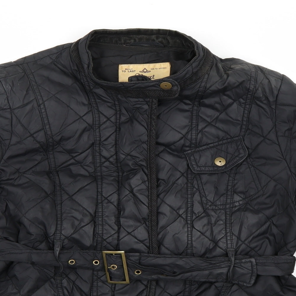 NEXT Womens Black   Quilted Coat Size 14