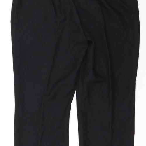 Papaya Womens Black   Trousers  Size 14 L27 in