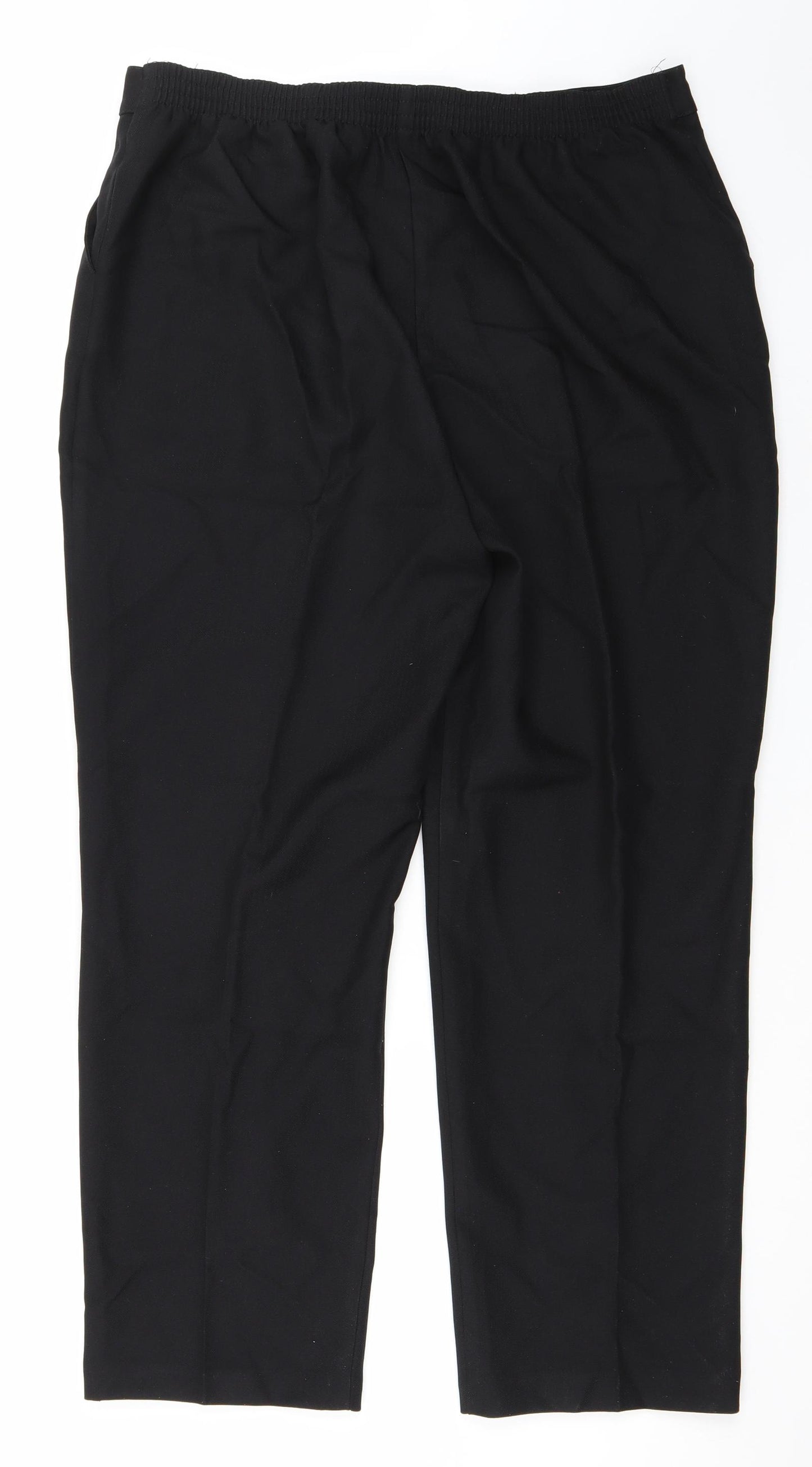 Papaya Womens Black   Trousers  Size 14 L27 in