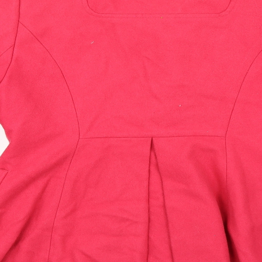 Red Herring Womens Pink   Pea Coat Coat Size 12