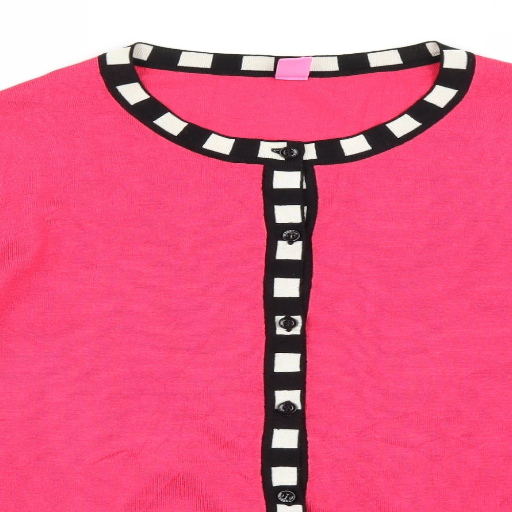 Basler Womens Pink   Cardigan Jumper Size 16
