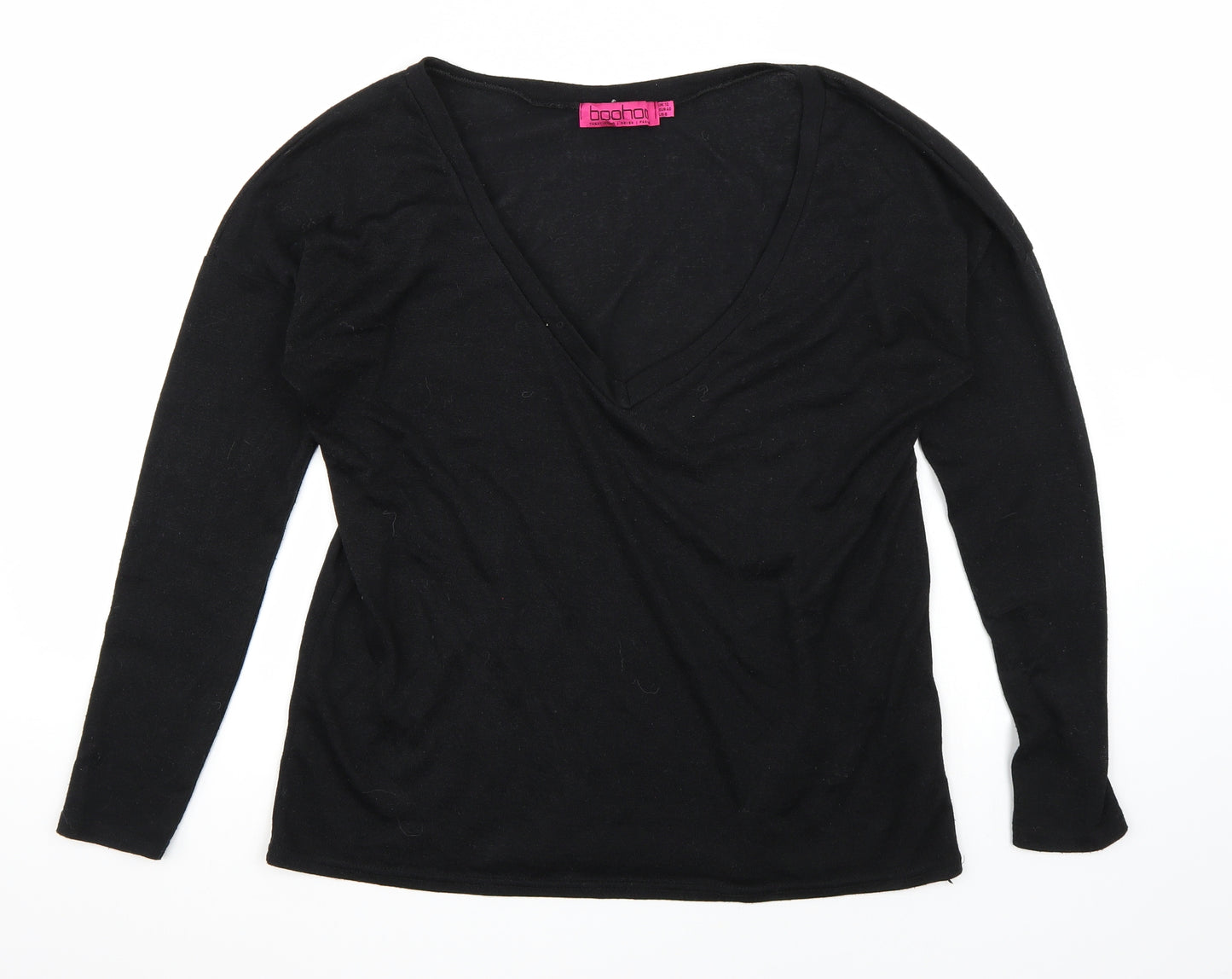 Boohoo Womens Black   Pullover Jumper Size 12