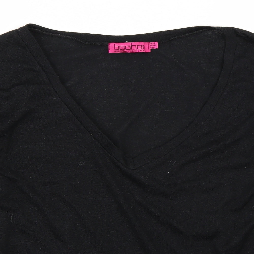 Boohoo Womens Black   Pullover Jumper Size 12