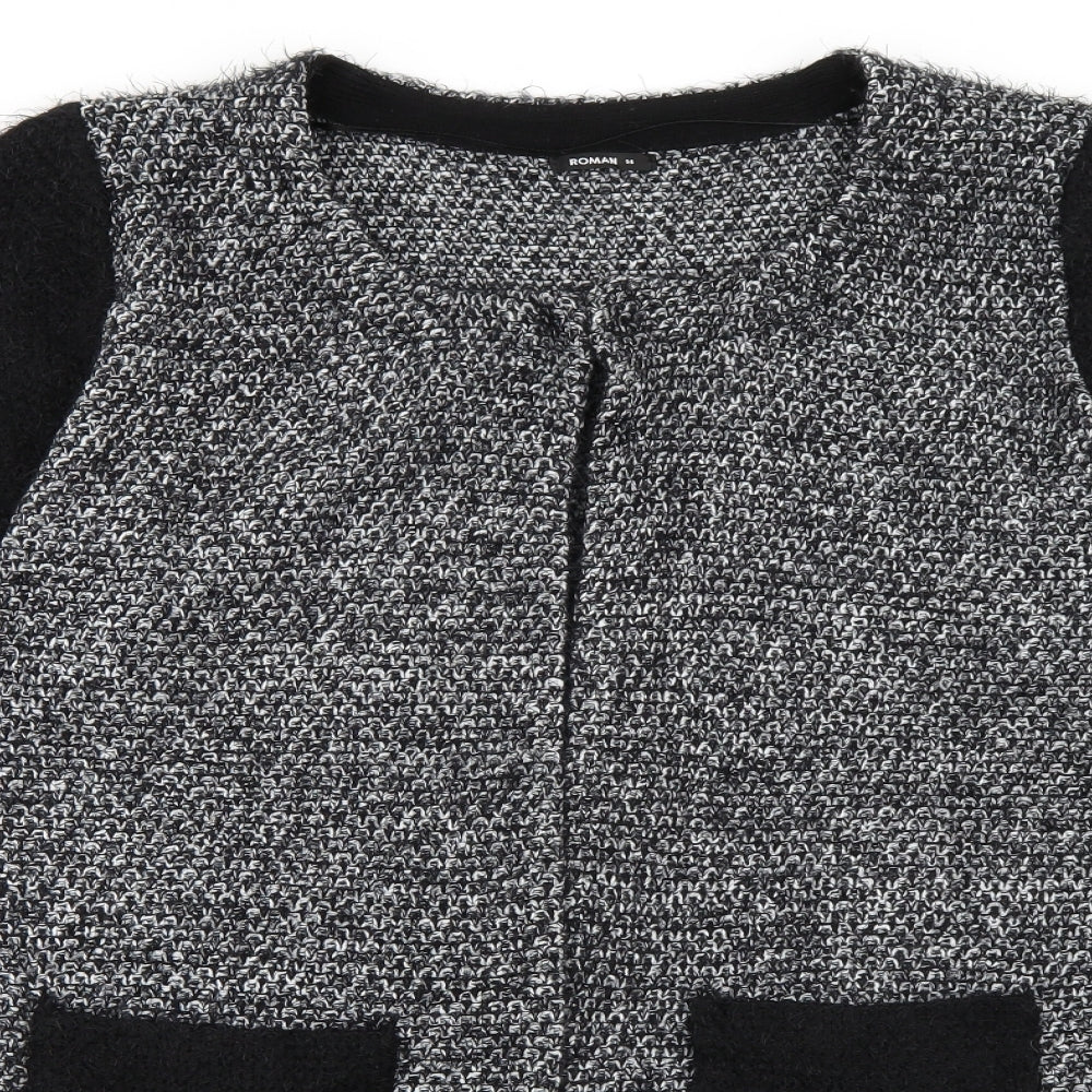 Roman Womens Black   Jacket Coatigan Size 14