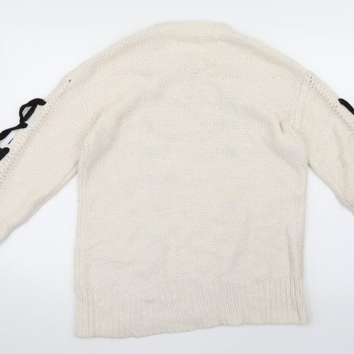 Papaya Womens Beige   Pullover Jumper Size S