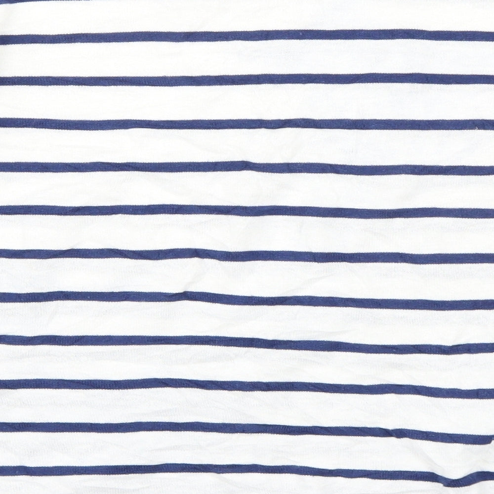 Gerry Weber Womens Blue Striped  Basic T-Shirt Size 22