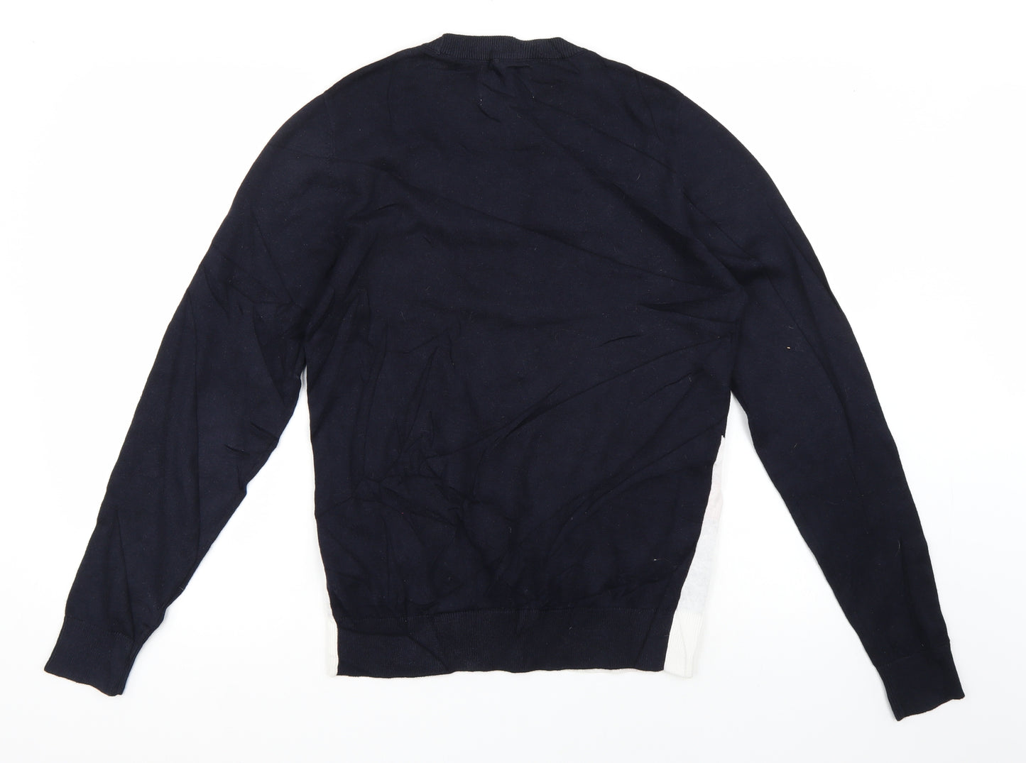 NEXT Mens Blue   Pullover Jumper Size S  - Grandpa Christmas