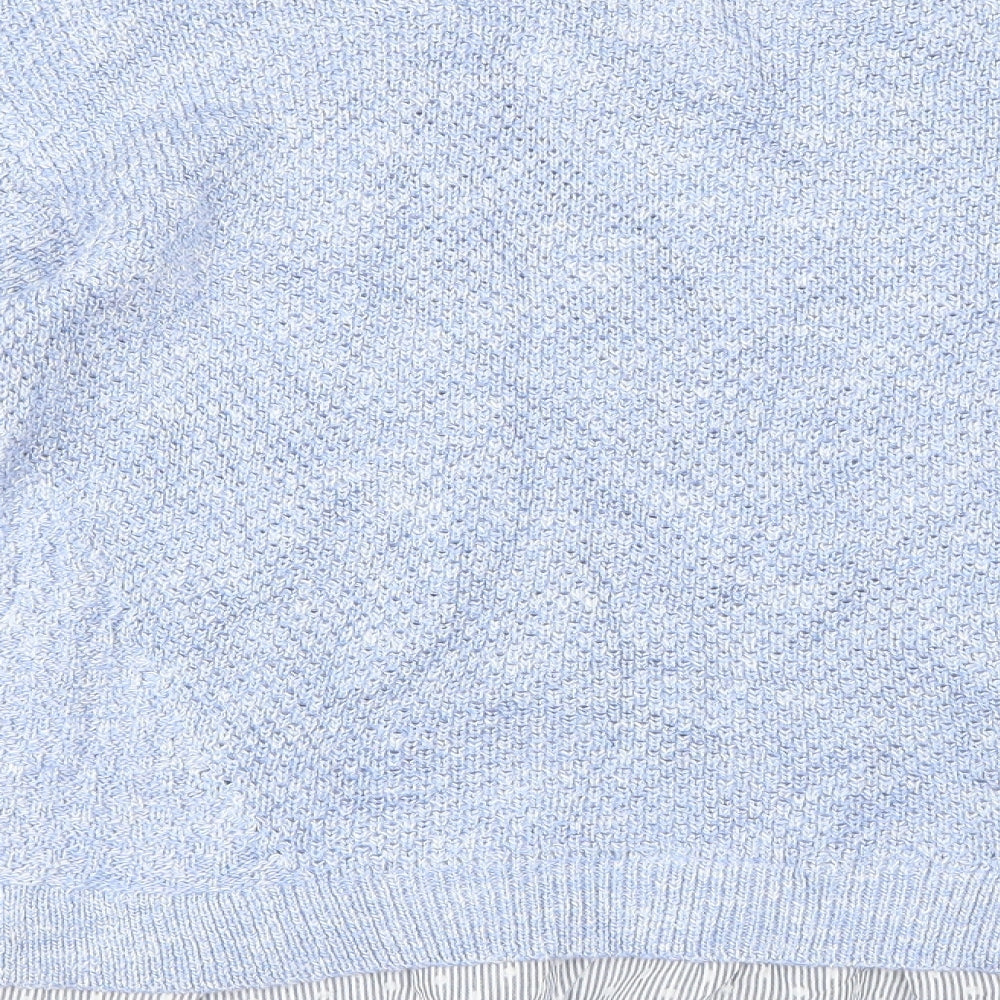 Marks and Spencer Womens Blue   Pullover Jumper Size 14  - Shirt Underlay