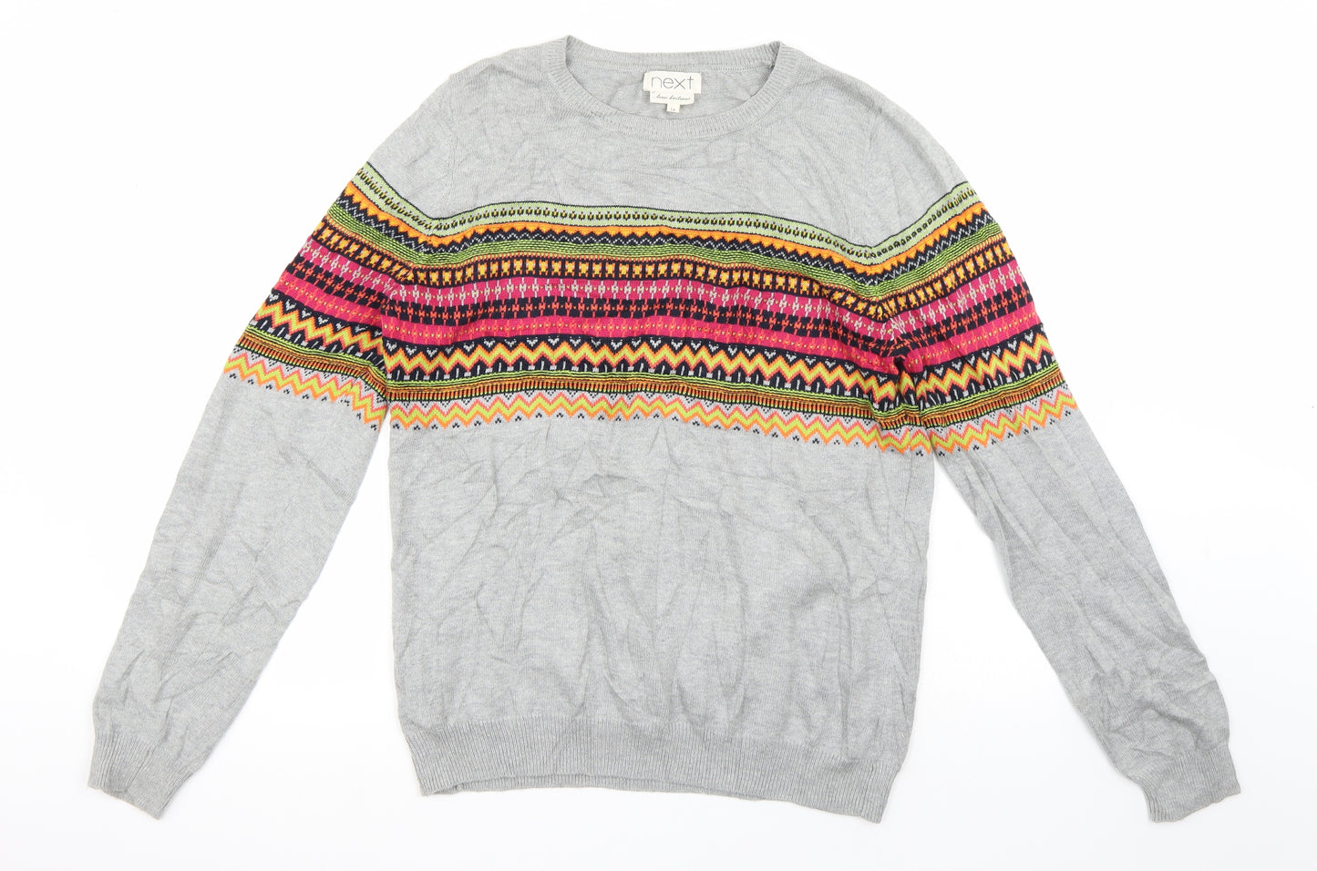 NEXT Womens Multicoloured Paisley  Pullover Jumper Size 16