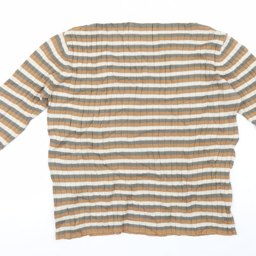 Cherokee Womens Multicoloured Striped  Pullover Jumper Size 14