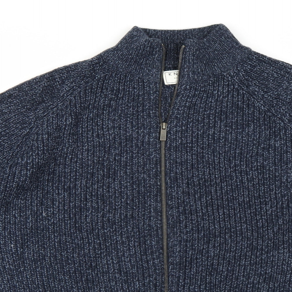 F&F Mens Blue   Cardigan Jumper Size L