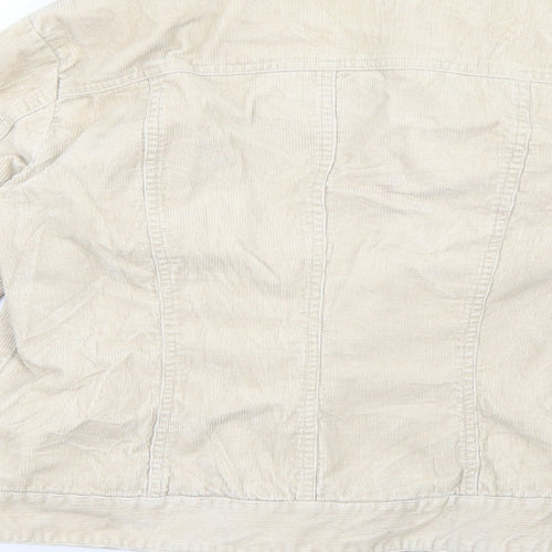 Principles Womens Beige  Corduroy Jacket Coat Size 12