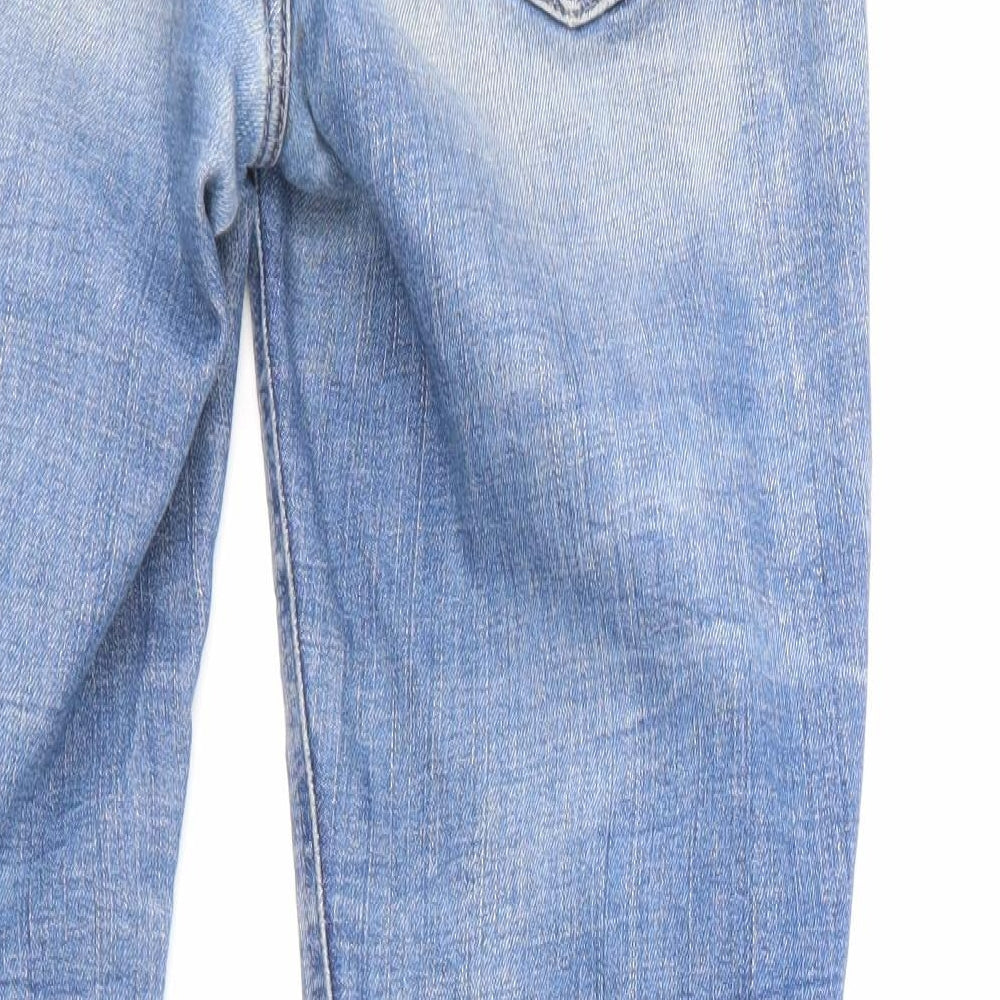 DKNY Womens Blue  Crochet Straight Jeans  L26 in