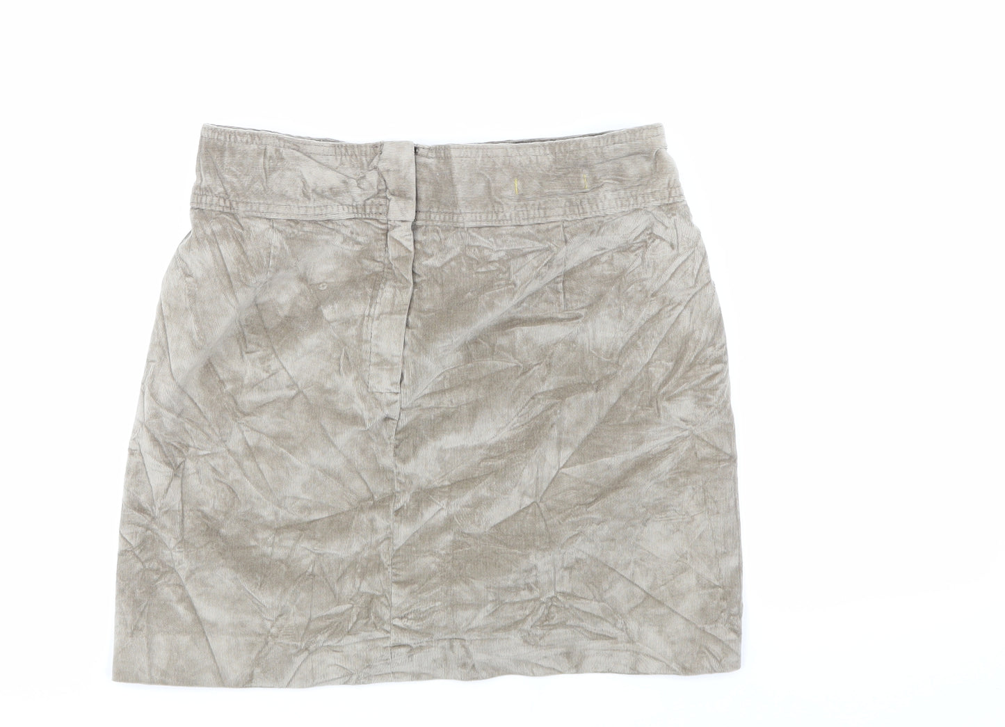 Banana Republic Womens Beige  Corduroy A-Line Skirt Size 6