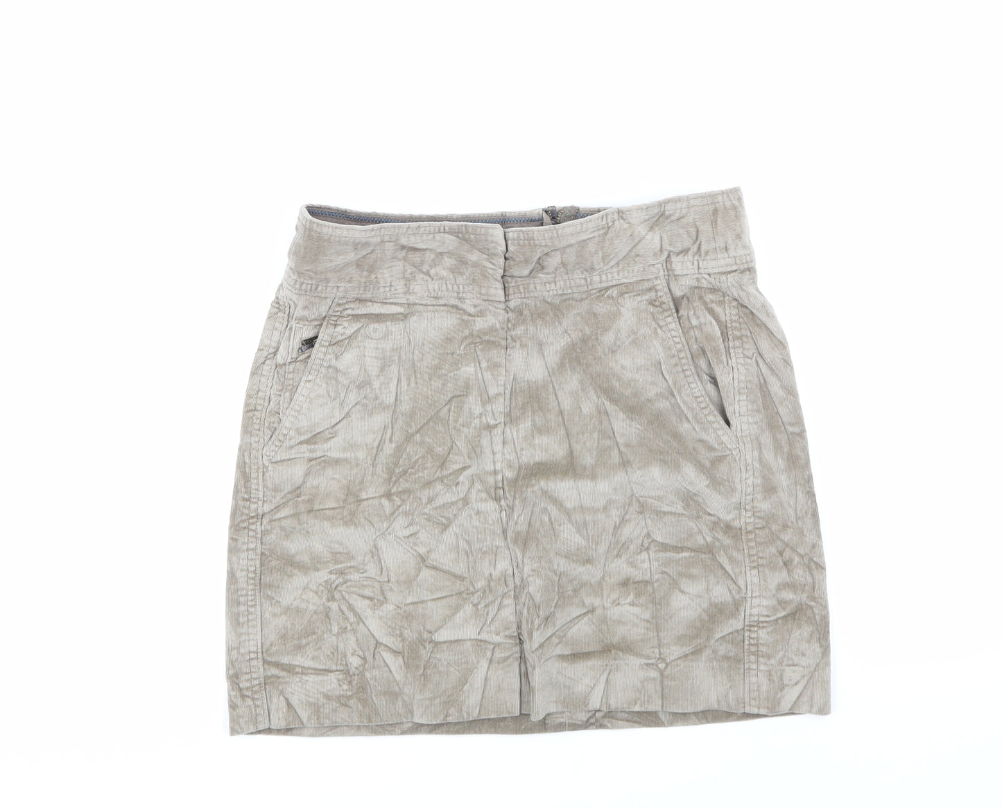 Banana Republic Womens Beige  Corduroy A-Line Skirt Size 6