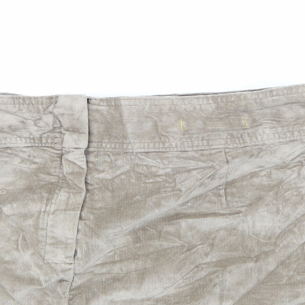 Banana Republic Womens Beige  Corduroy A-Line Skirt Size 6
