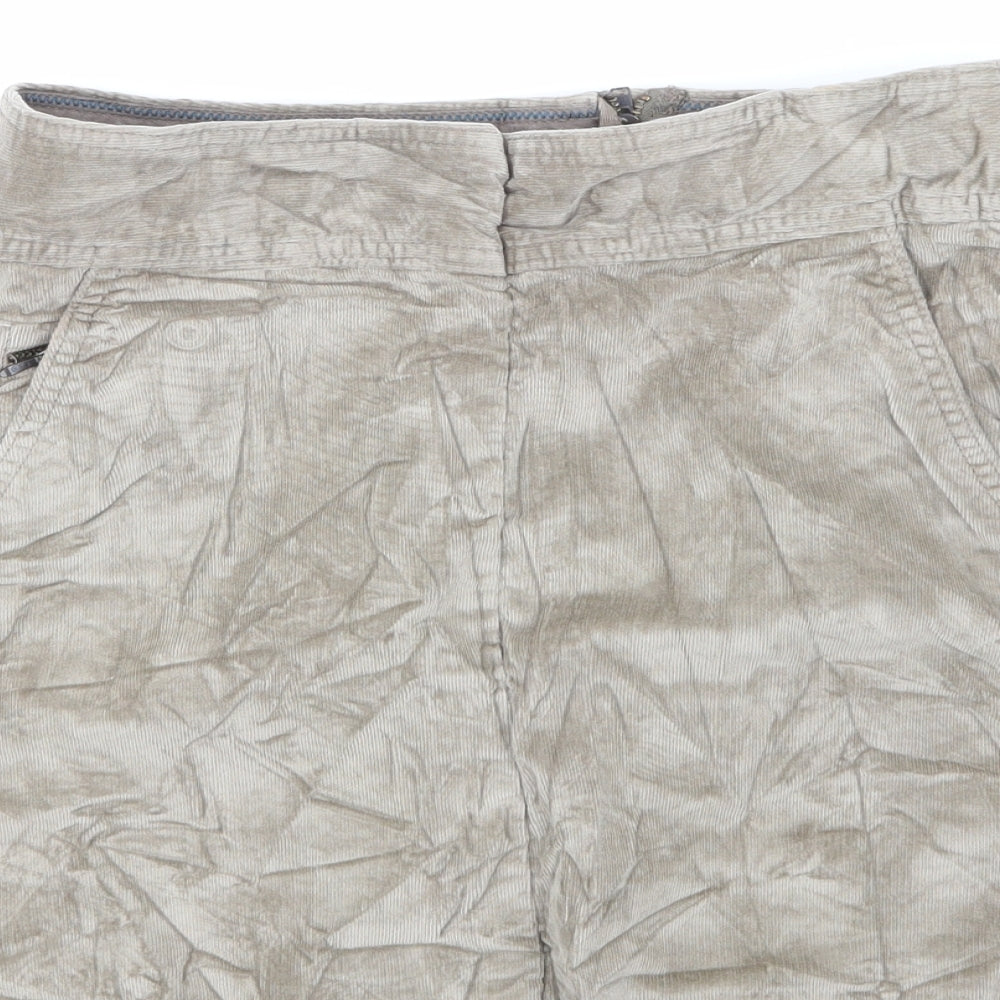 Banana Republic Womens Beige  Corduroy A-Line Skirt Size 6